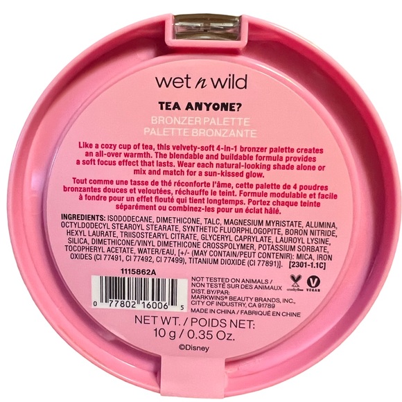 Disney Alice In Wonderland Wet & Wild Tea Anyone? Eye & Face Bronzer Palette Set - Picture 5 of 11
